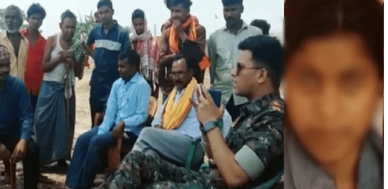 प्रेमी के घर पर प्रेमिका का धरना