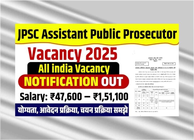 JPSC Assistant Public Prosecutor Vacancy 2025