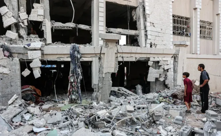 aulfehdg school destroyed in gaza afp 625x300 07 October 24